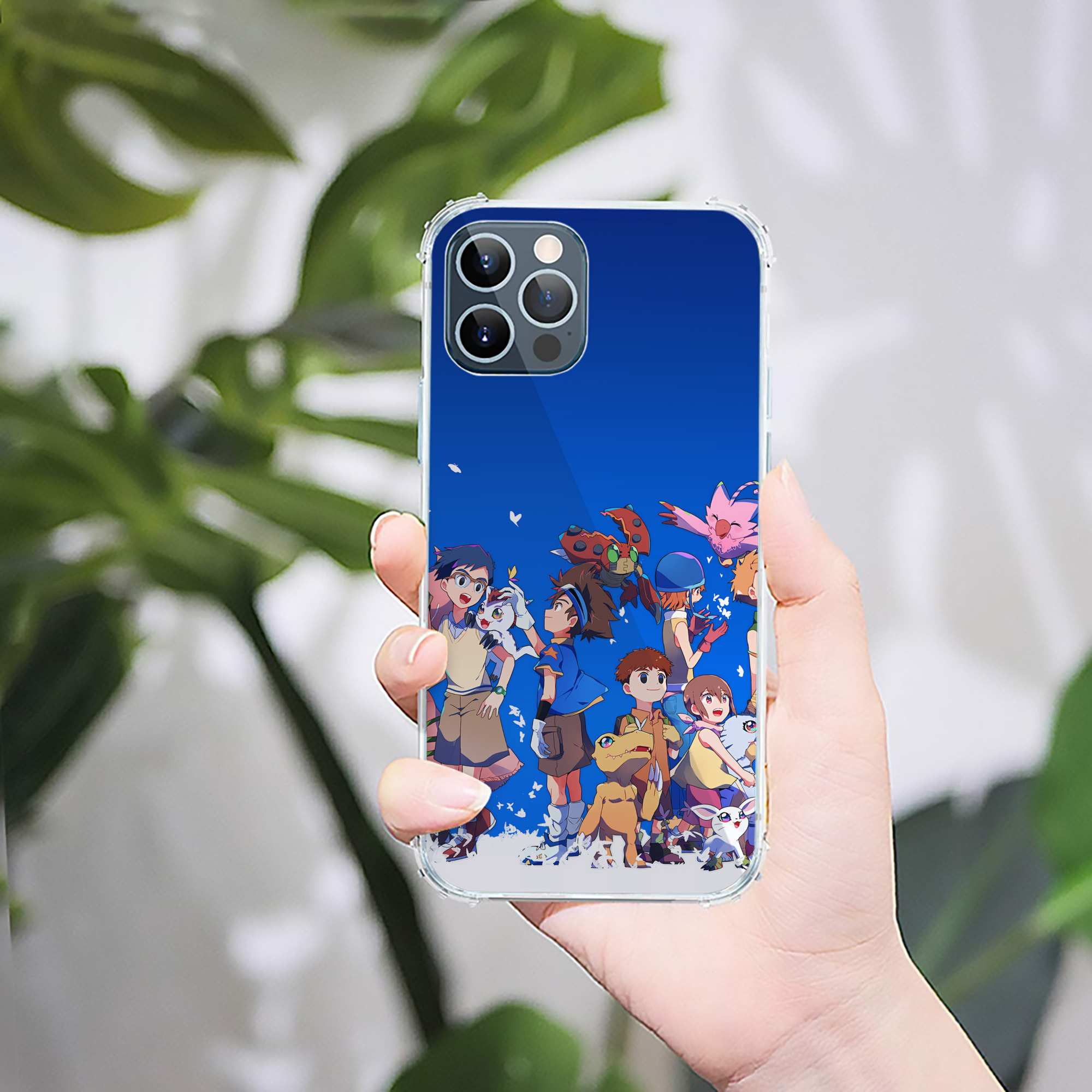 （画像用） Digimon デジタルモンスター/デジモン 【iPhone 12シリーズ対応】透明スマホケース（クリアソフトケース）
